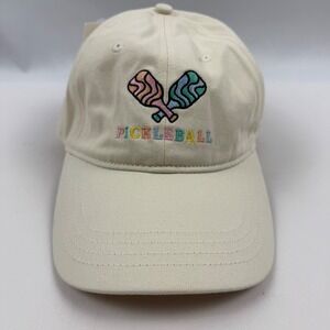Frasier Sterling Sport Pickleball Embroidered Cotton Dad Hat Cream AAP07 NEW